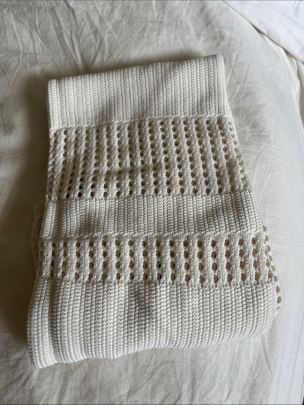 White Crochet Knit Midi Dress Swim Coverup size XS/S - Picture 6 of 6